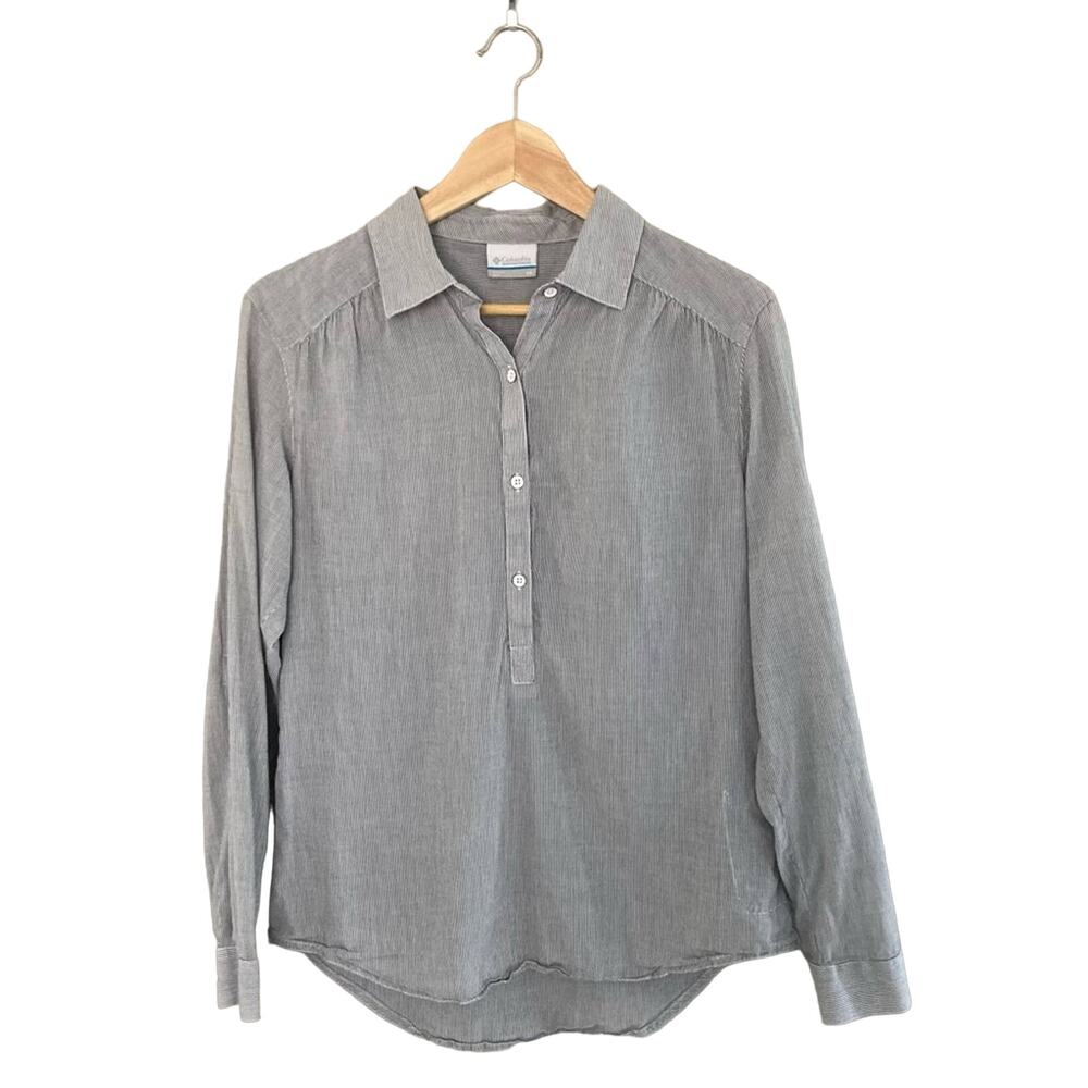 Columbia Lighten the Mood Tunic Stripes - Pale Blue White - XS